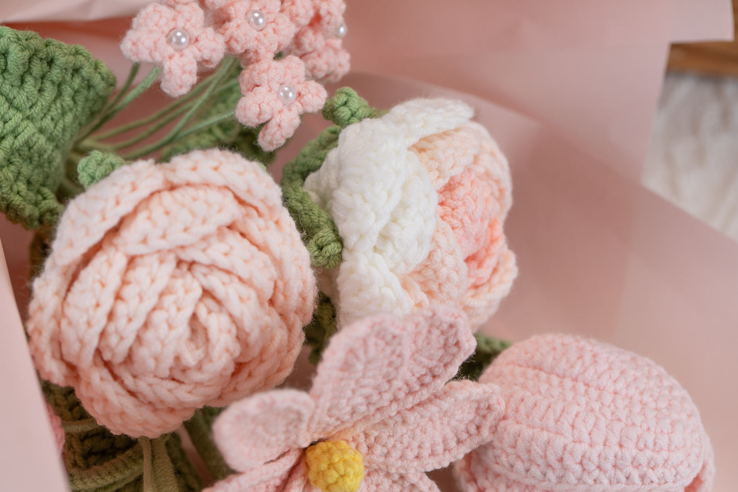 Pink Rose with Cosmos Bouquet