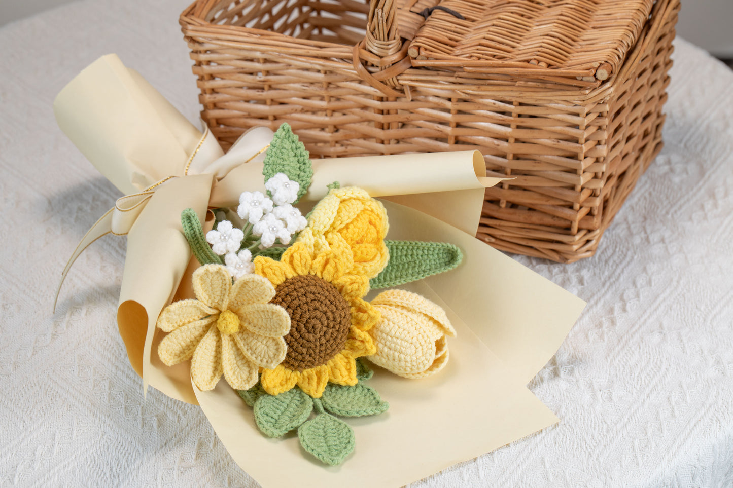 Yellow Sunflower with Cosmos Bouquet
