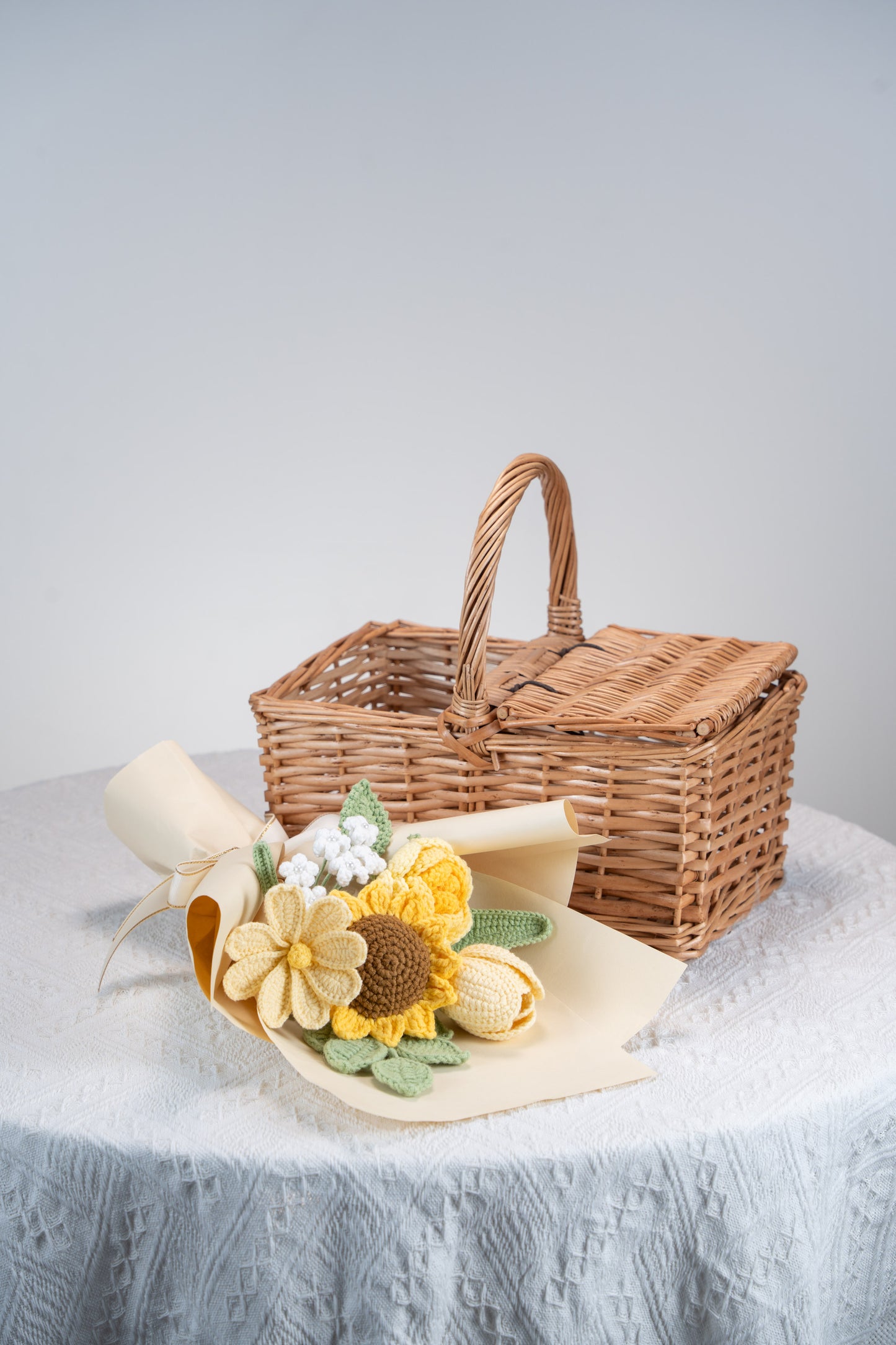 Yellow Sunflower with Cosmos Bouquet