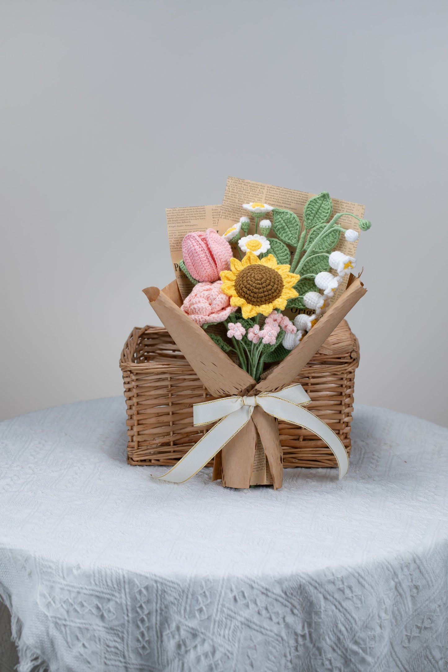 Small Pink Sunflower Bouquet