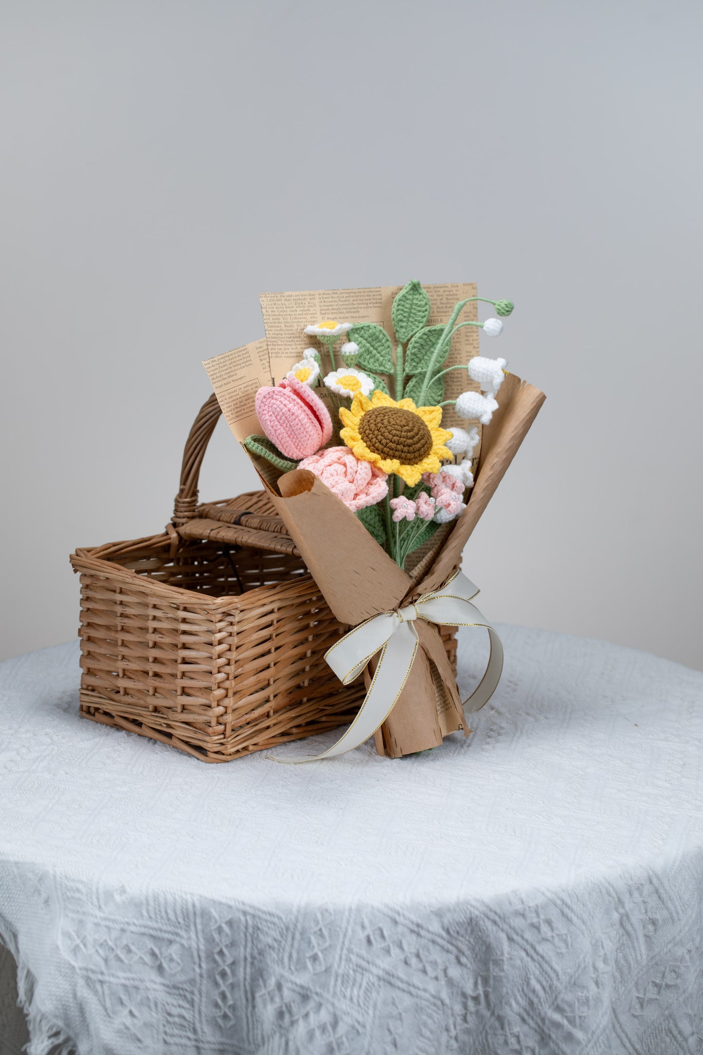 Small Pink Sunflower Bouquet
