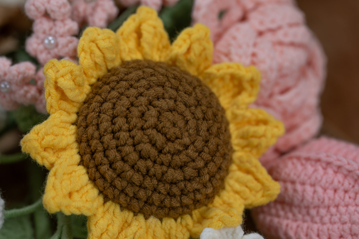 Small Pink Sunflower Bouquet