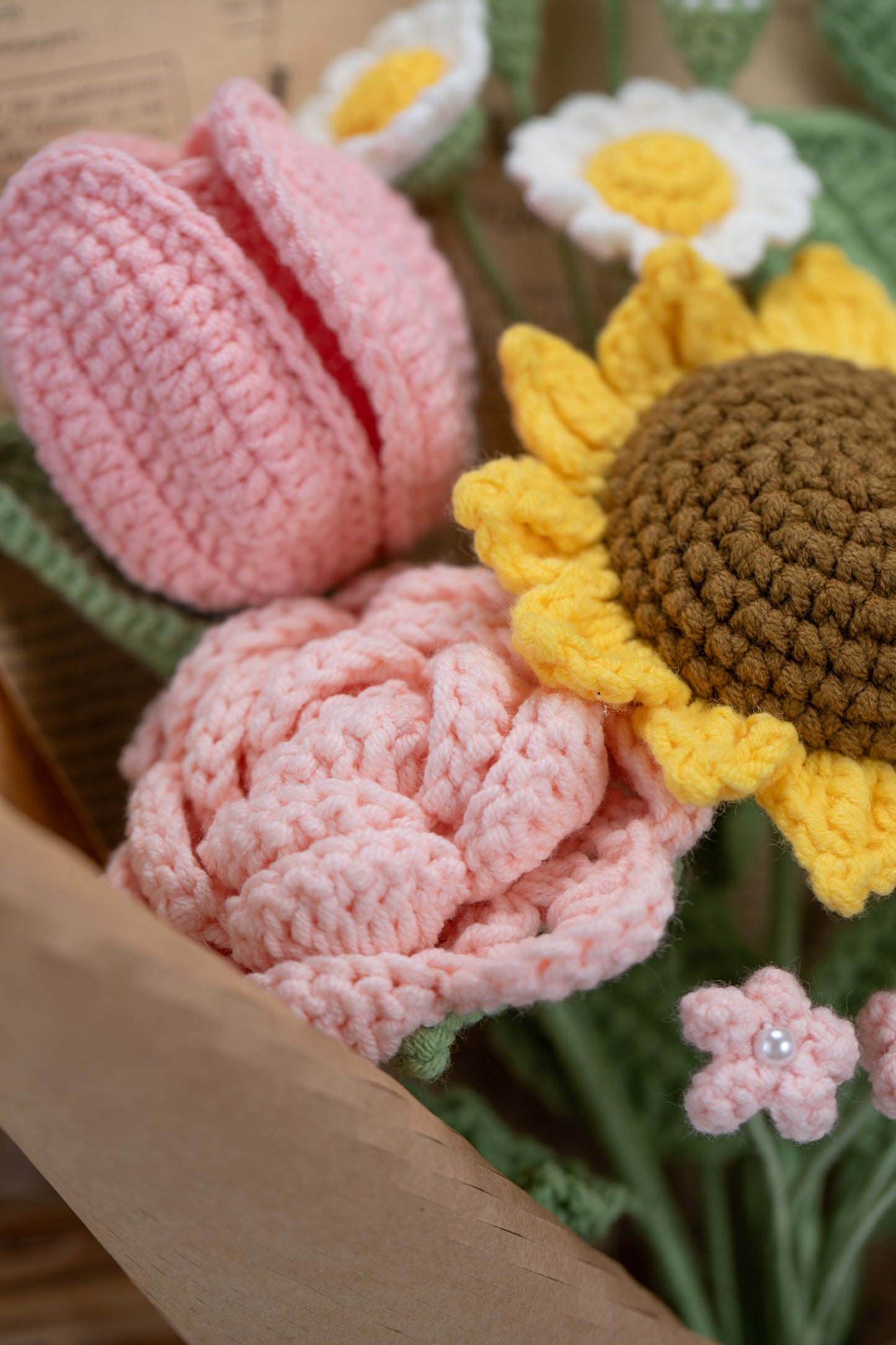 Small Pink Sunflower Bouquet