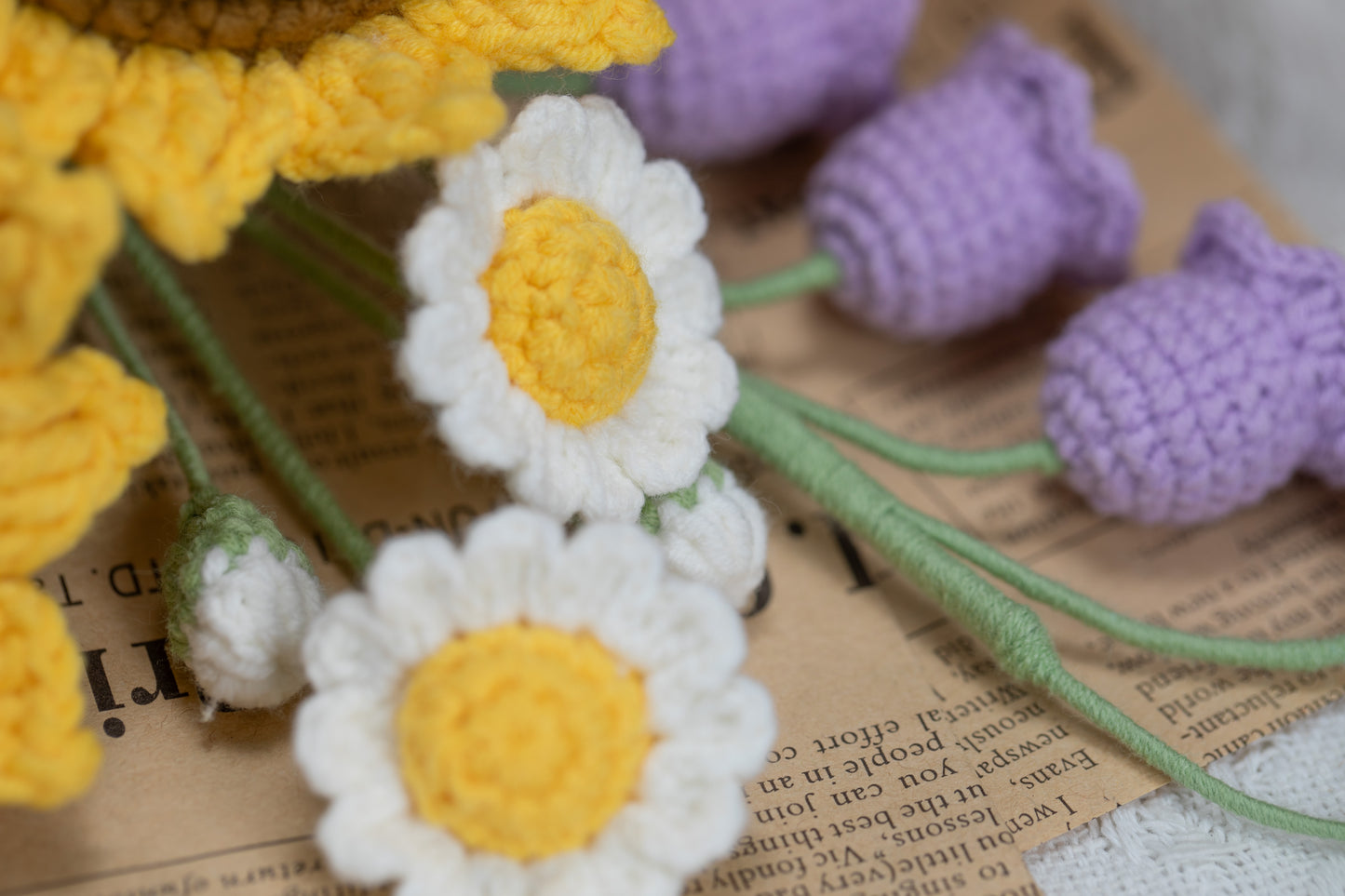 Small Sunflower with Lily of the Valley Bouquet
