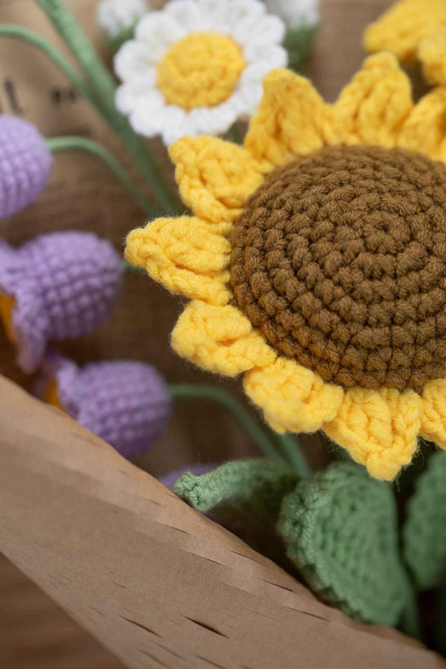 Small Sunflower with Lily of the Valley Bouquet