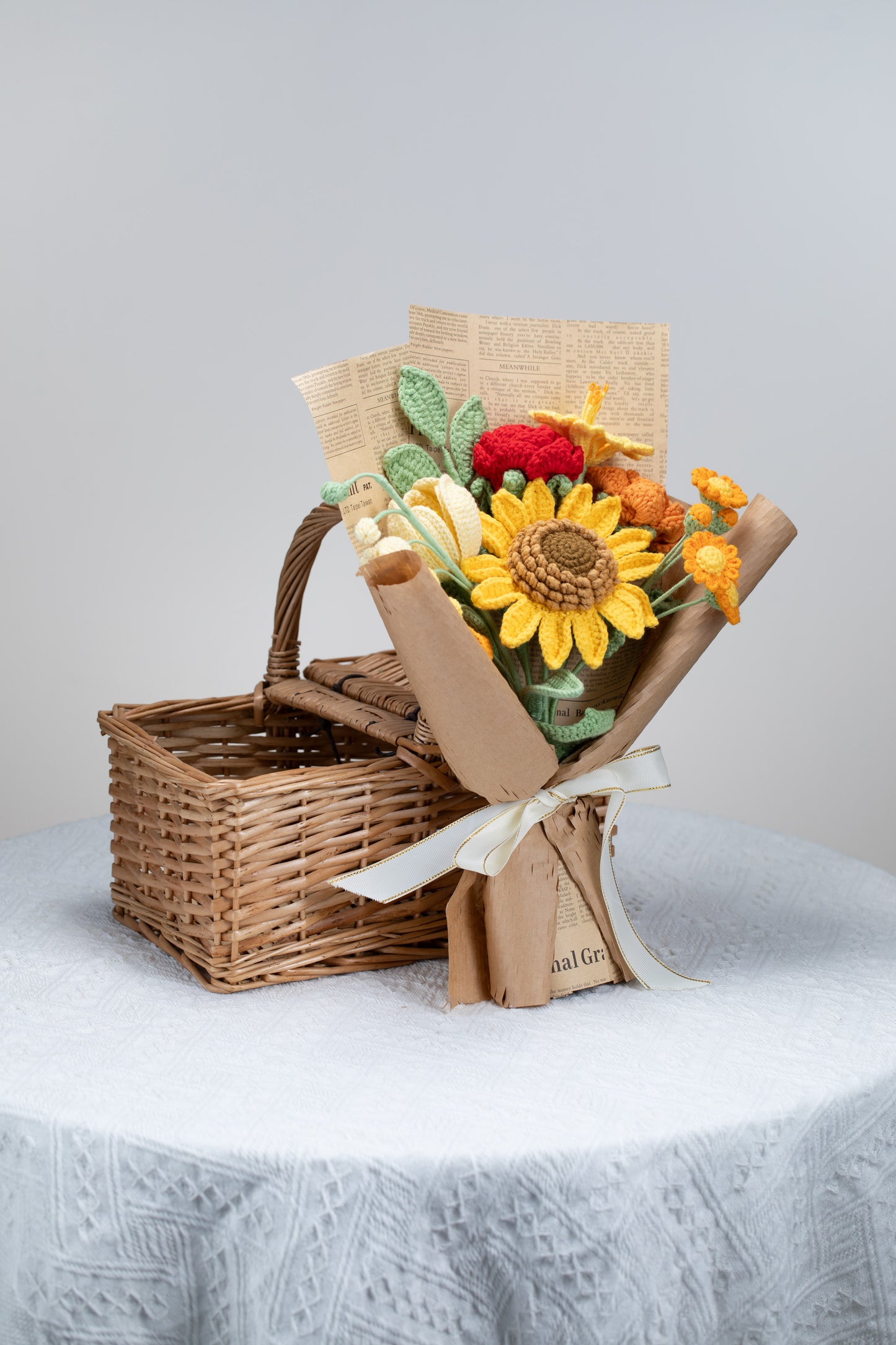 Orange/Red Sunflower Bouquet