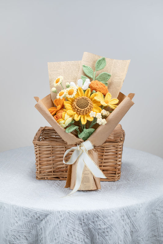 Orange Sunflower Bouquet