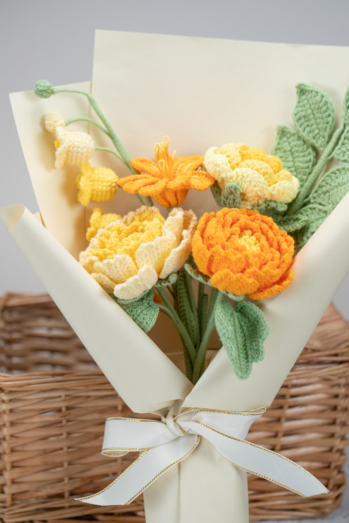 Orange Peony Bouquet