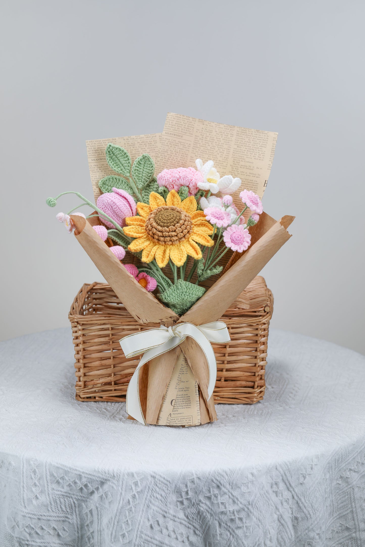 Dark Pink Sunflower Bouquet