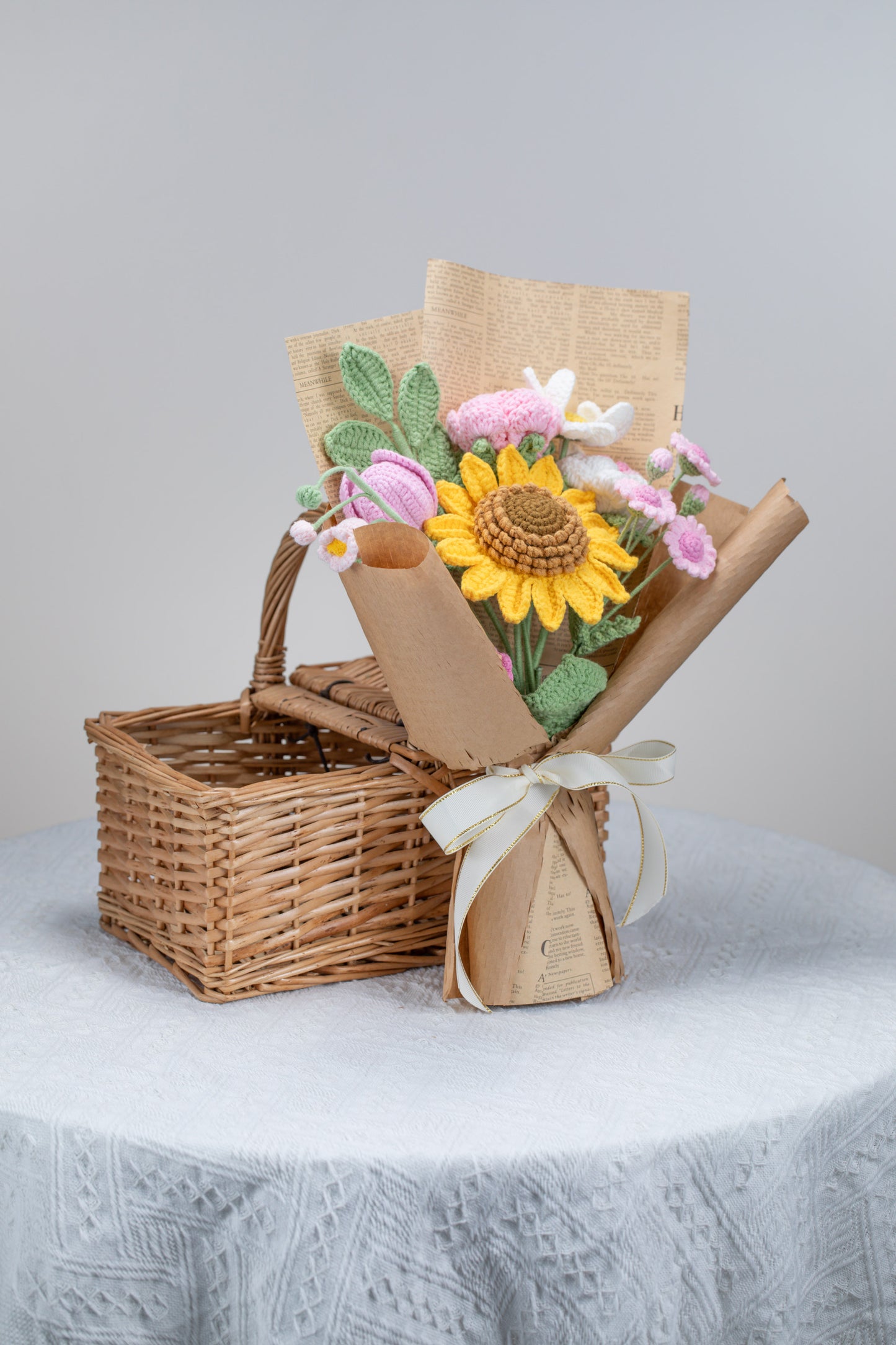 Dark Pink Sunflower Bouquet