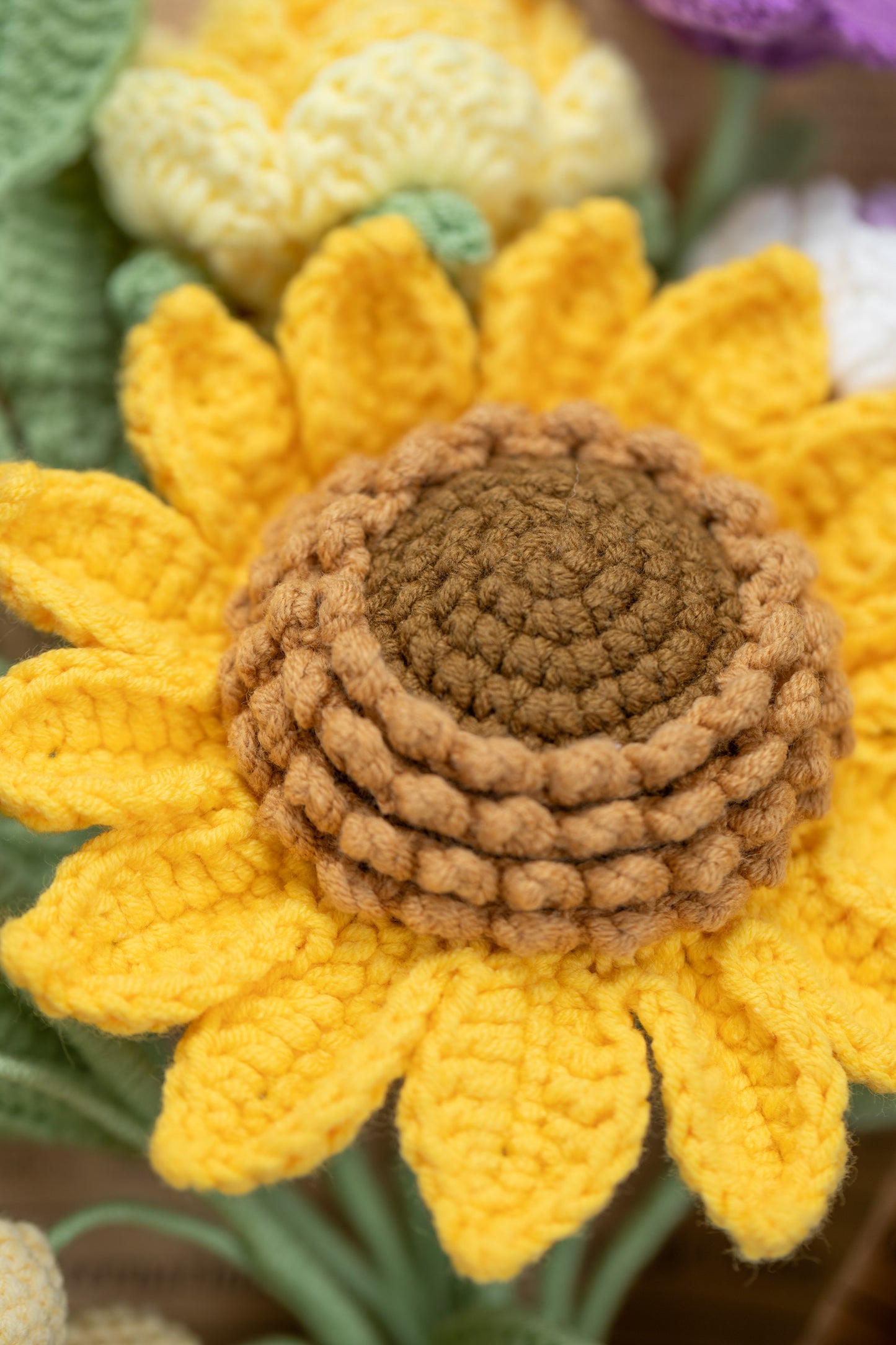 Yellow/Purple Sunflower Bouquet