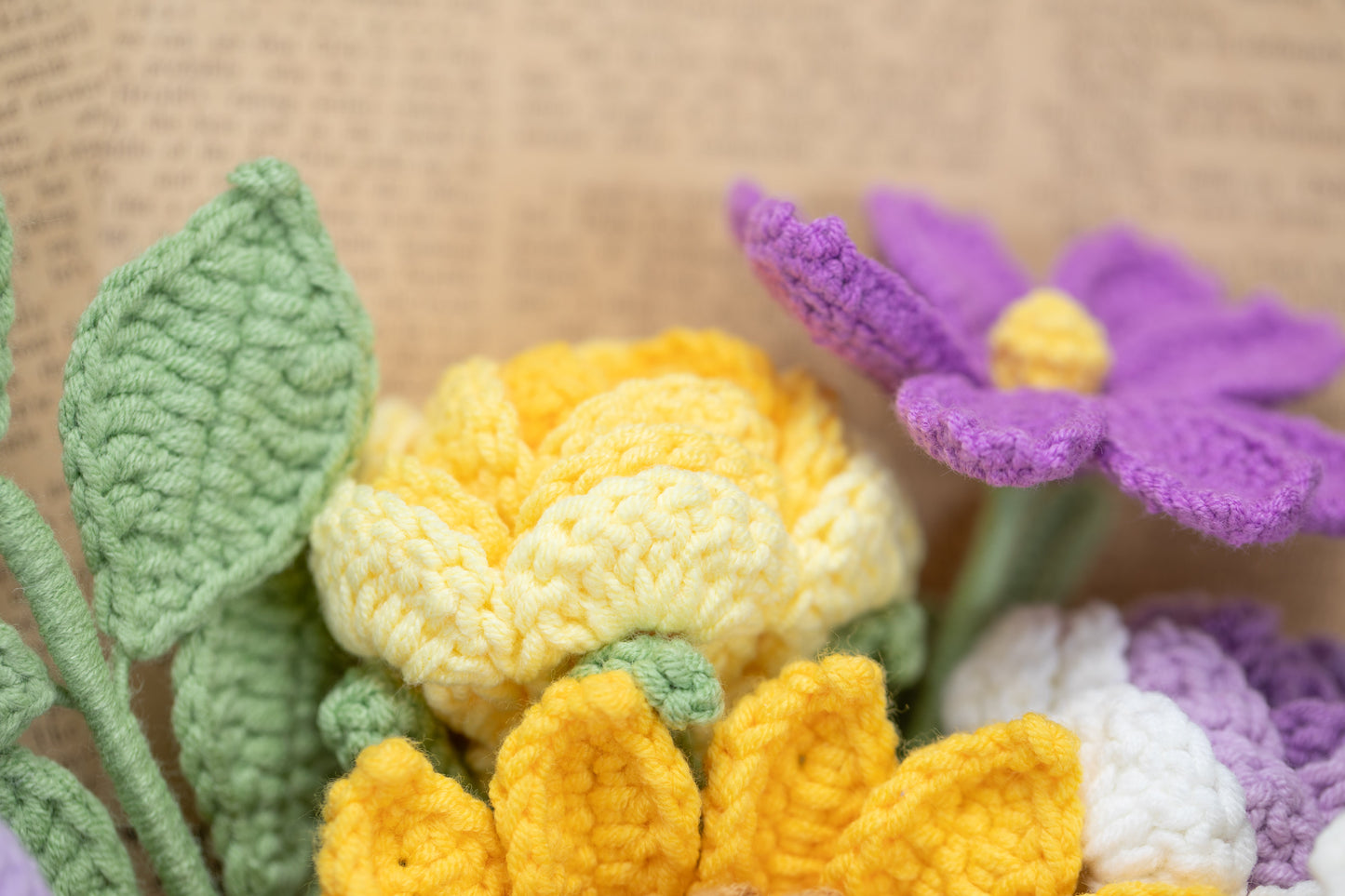 Yellow/Purple Sunflower Bouquet
