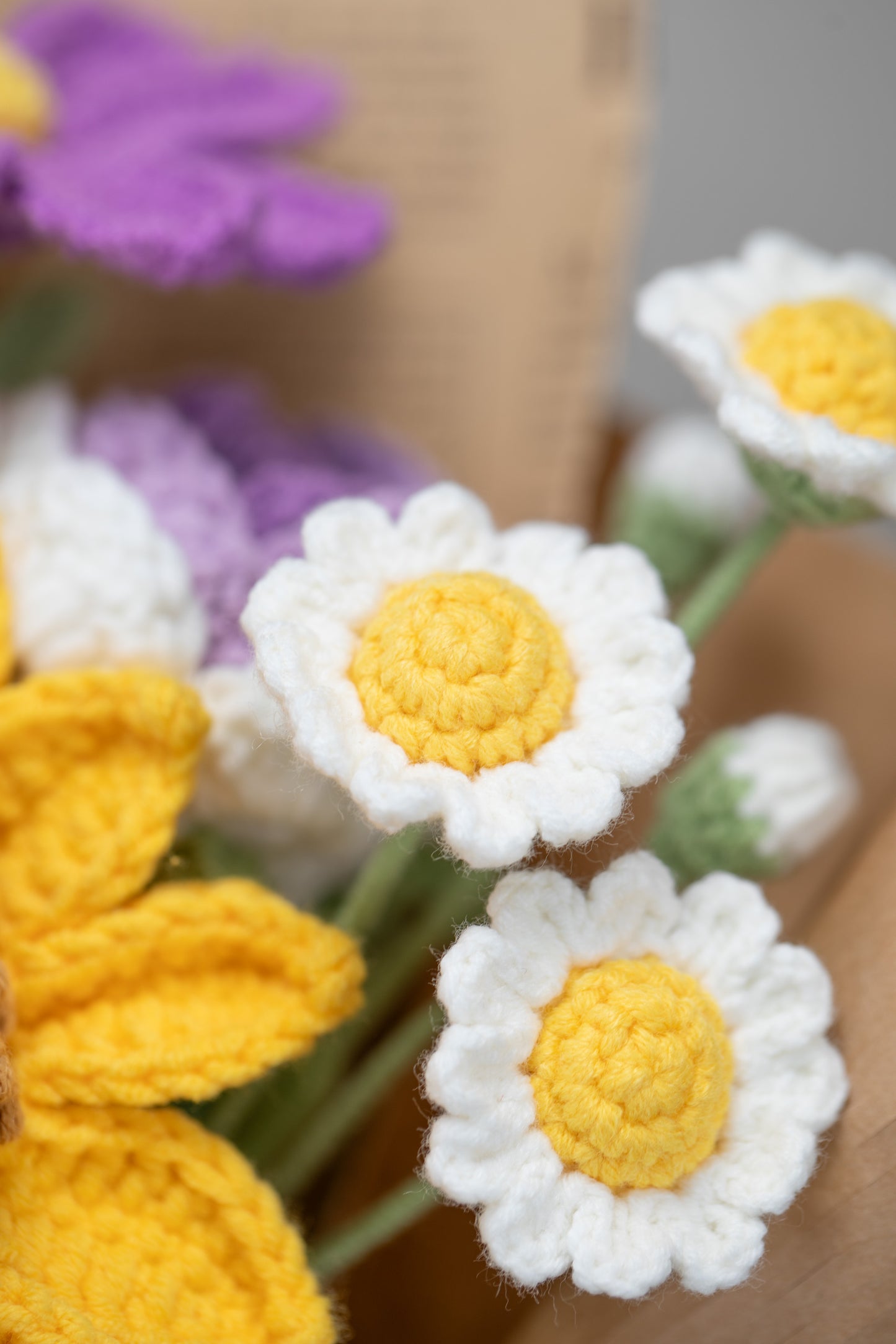 Yellow/Purple Sunflower Bouquet