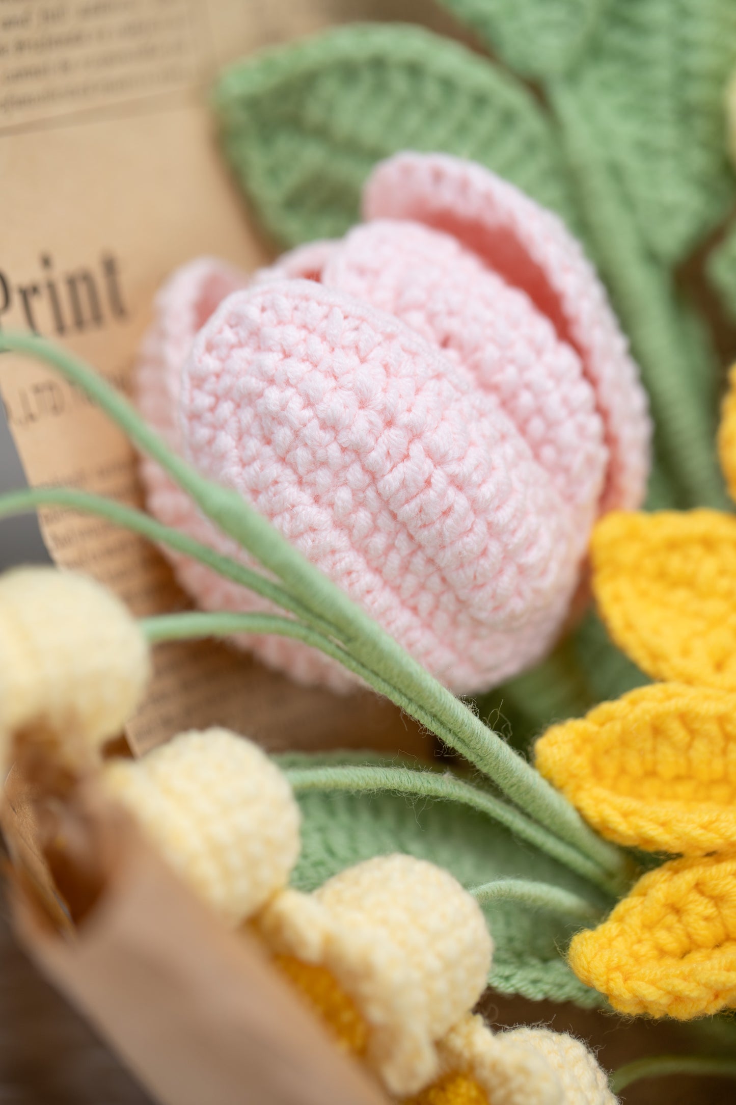 Yellow/Pink Sunflower Bouquet