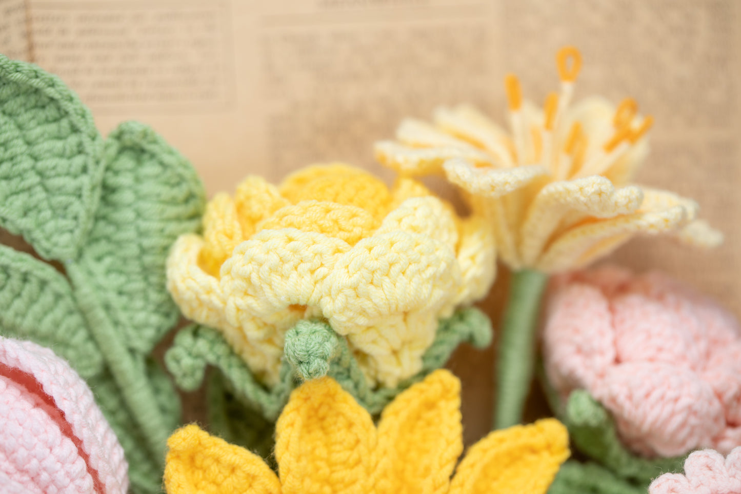 Yellow/Pink Sunflower Bouquet