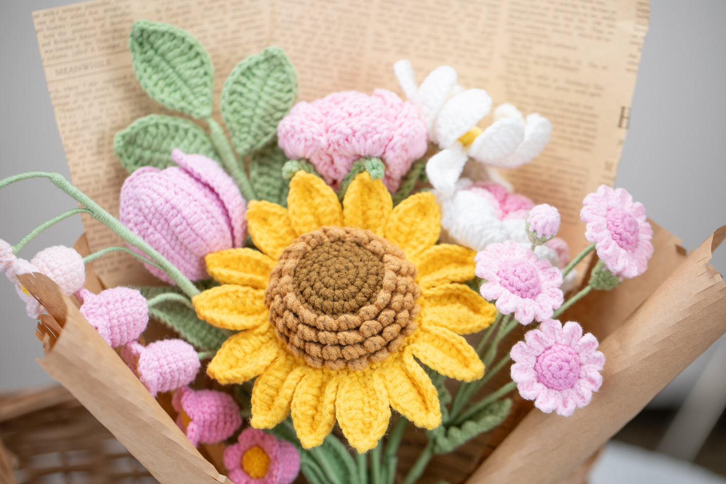 Dark Pink Sunflower Bouquet