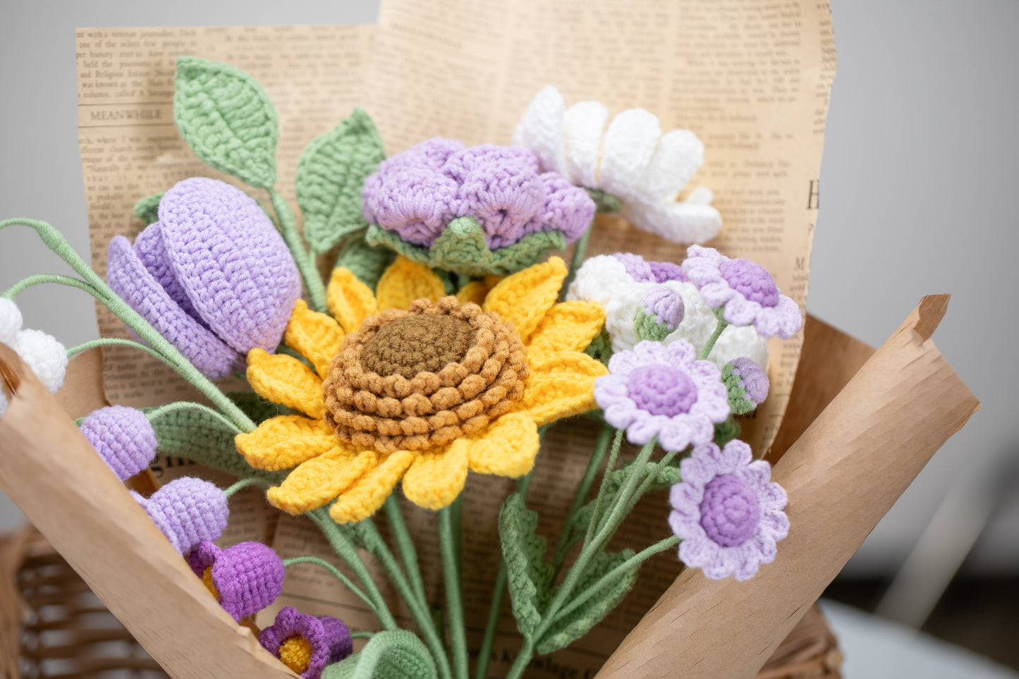 Purple Sunflower Bouquet