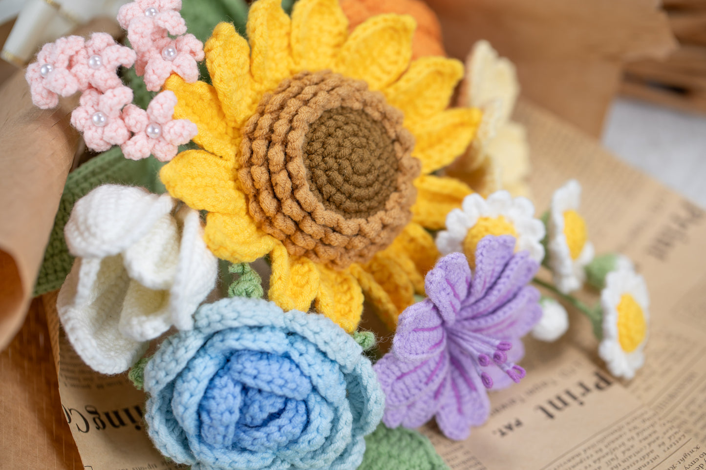 Large Rainbow Sunflower Bouquet