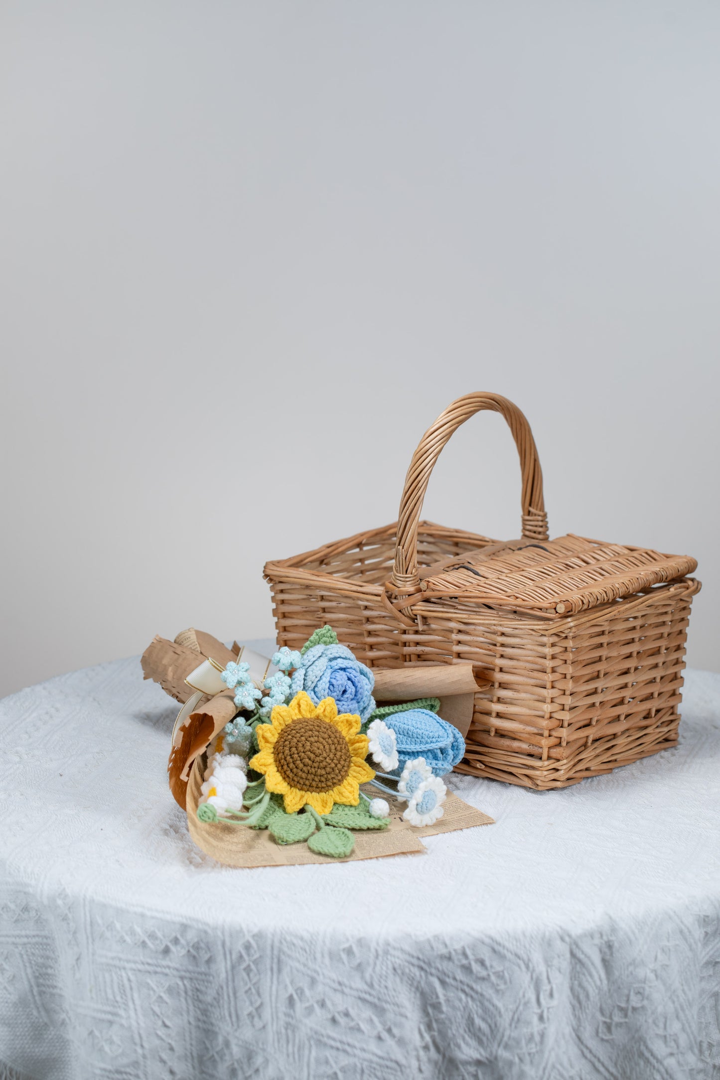 Small Blue Sunflower Bouquet