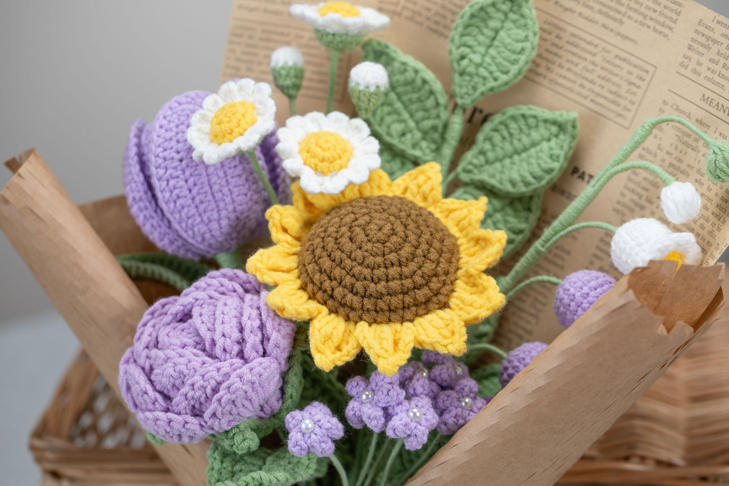 Small Purple Sunflower Bouquet
