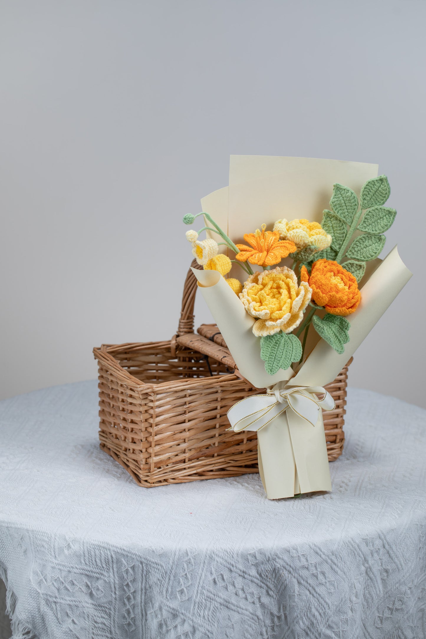 Orange Peony Bouquet