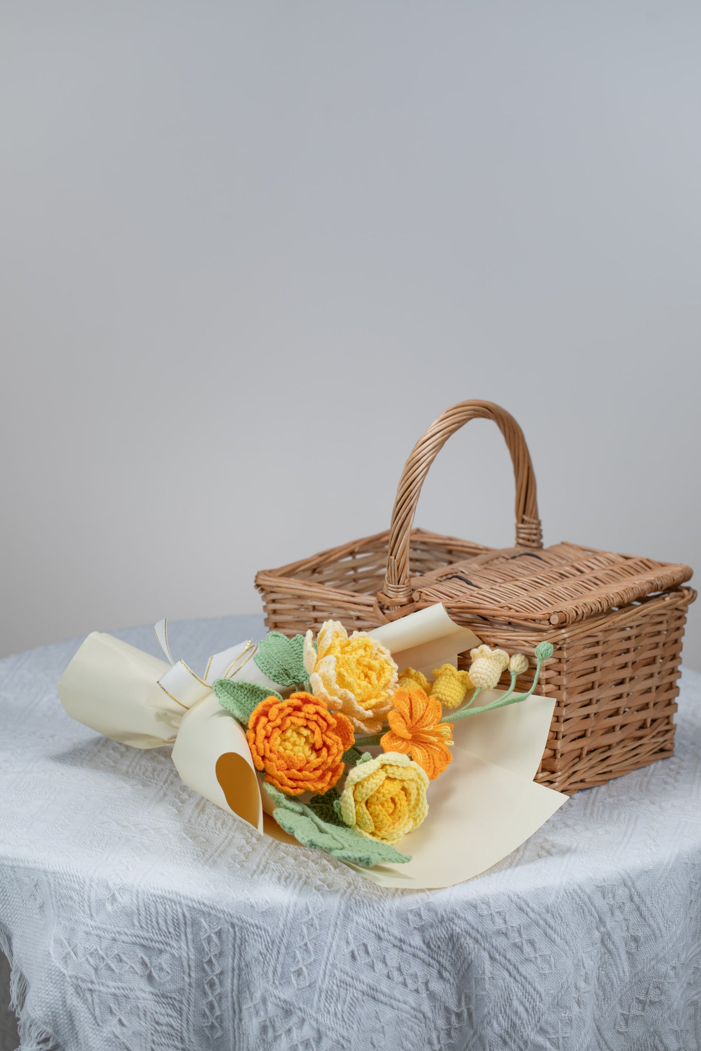 Orange Peony Bouquet