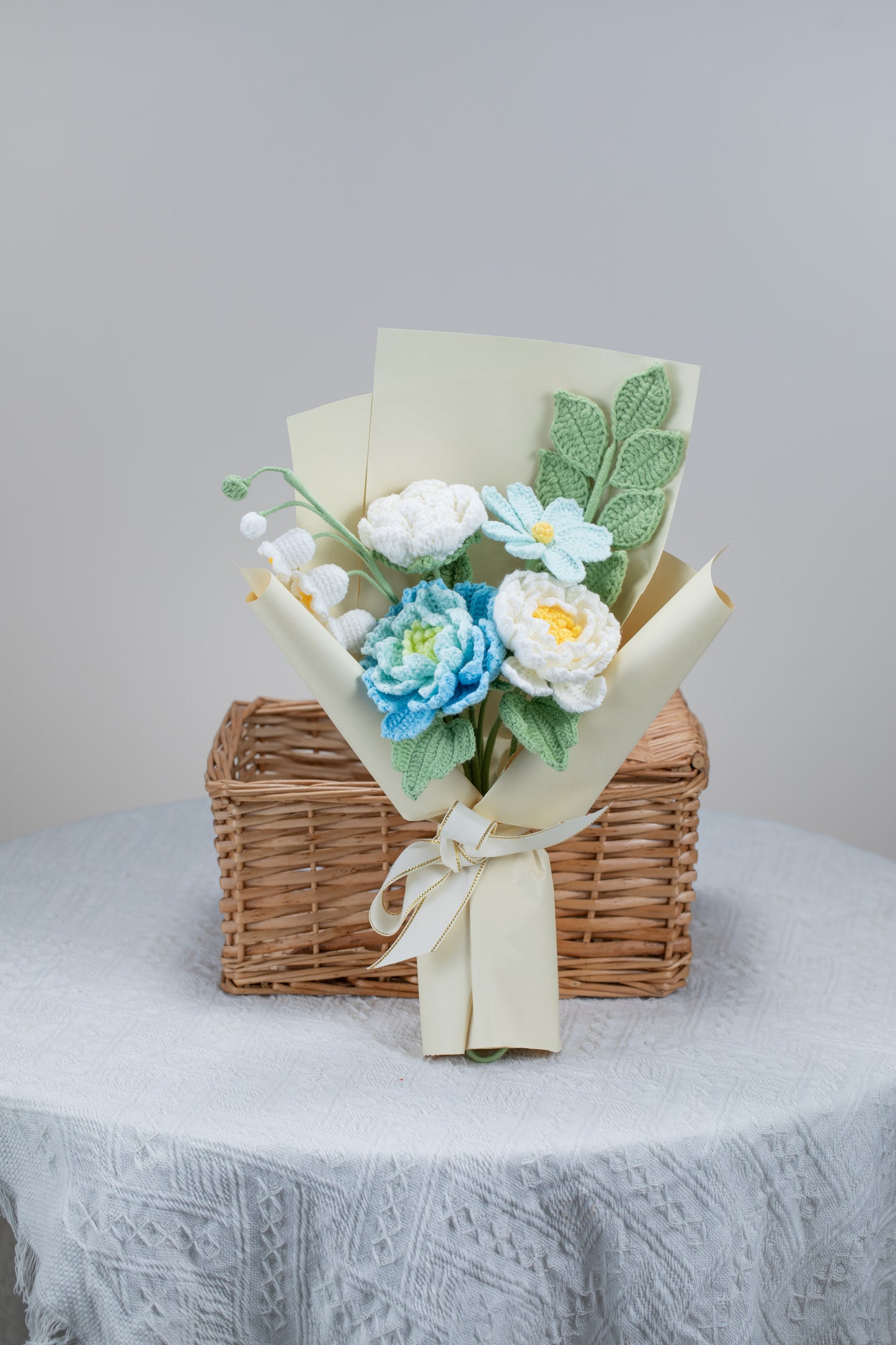Blue Peony Bouquet