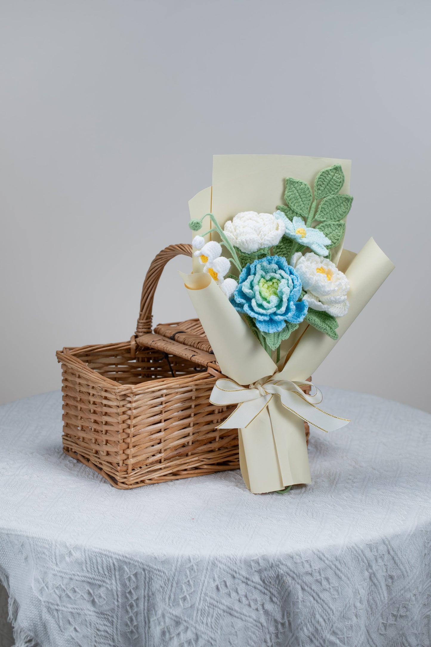 Blue Peony Bouquet