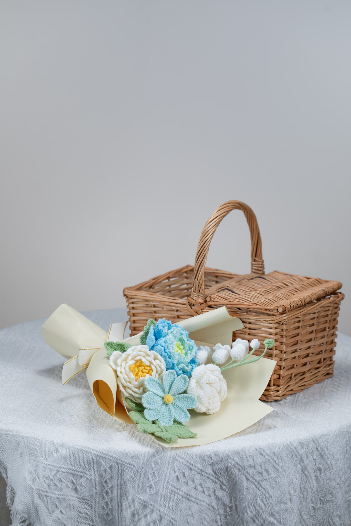 Blue Peony Bouquet