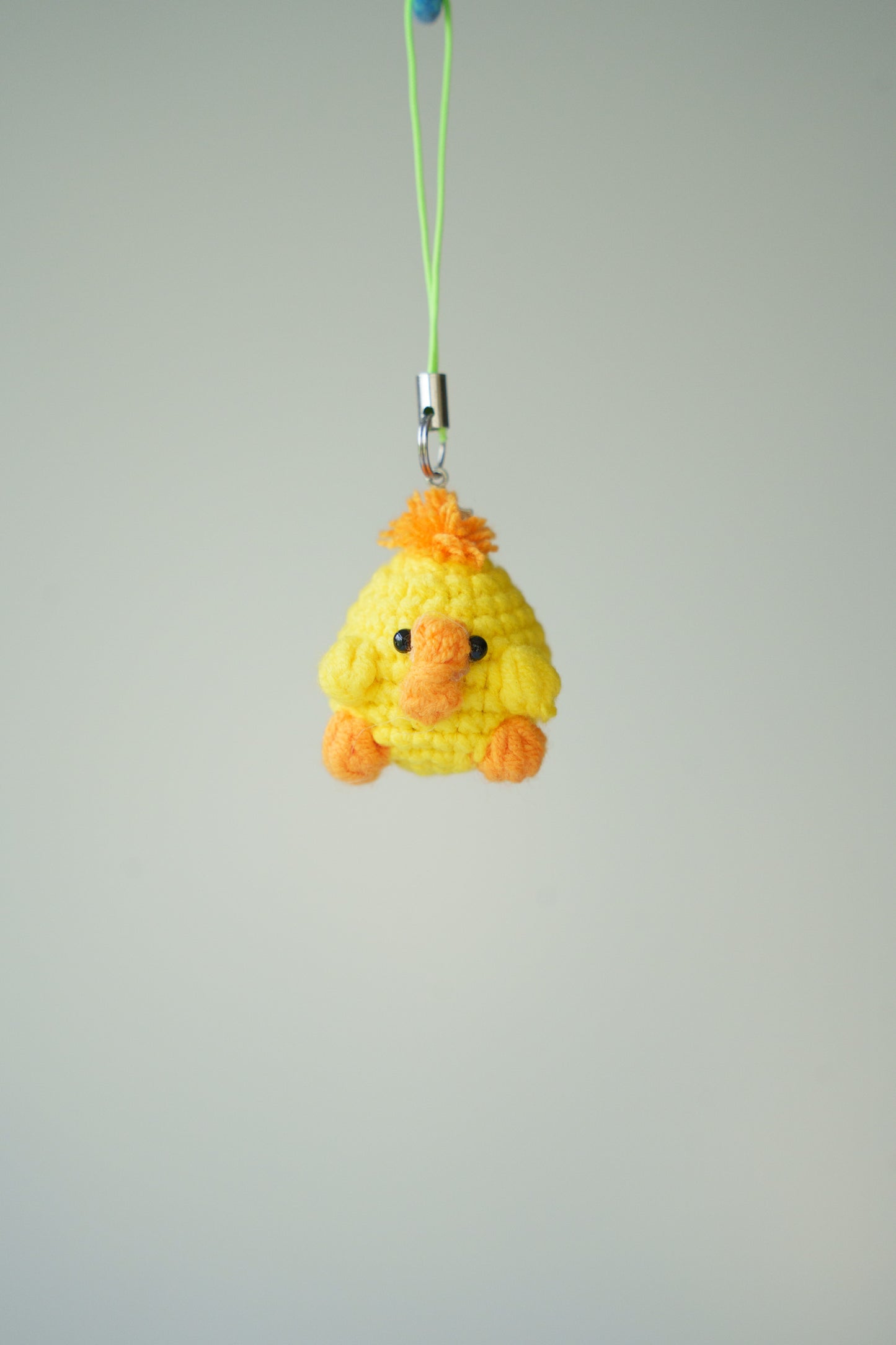 crochet little chicken keychain
