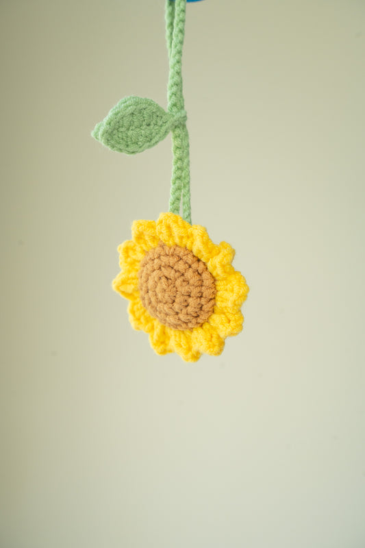 Sunflower keychain
