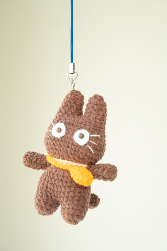Brown Cat keychain