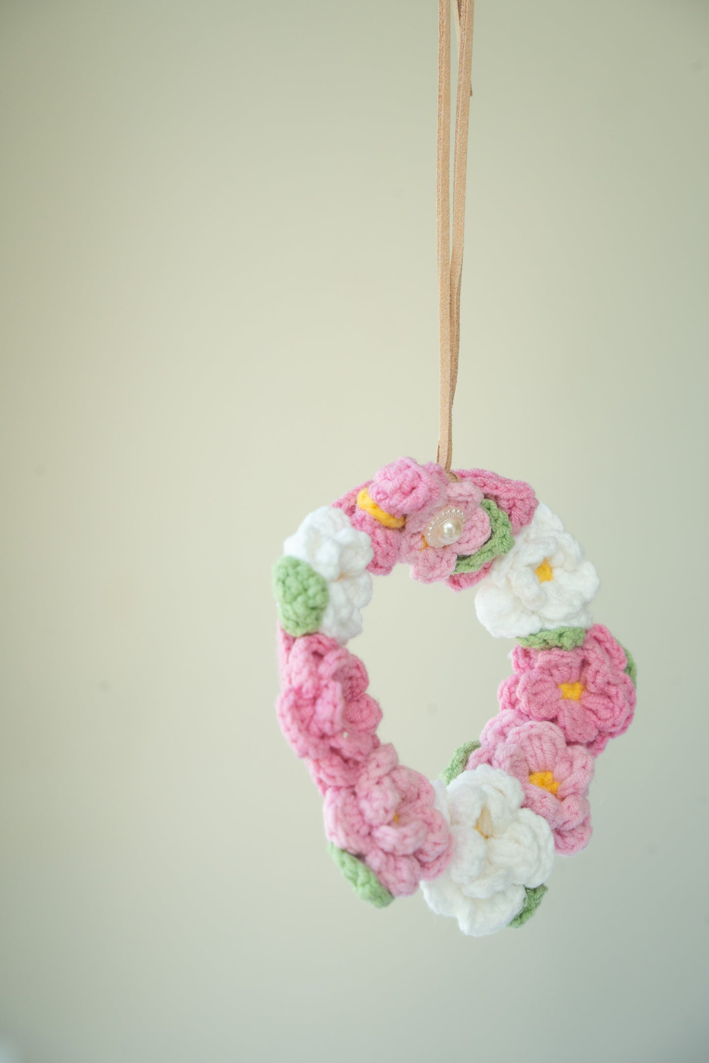 Pink Flower Car Hanger