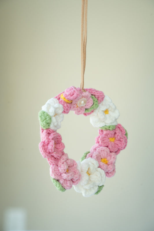 Pink Flower Car Hanger