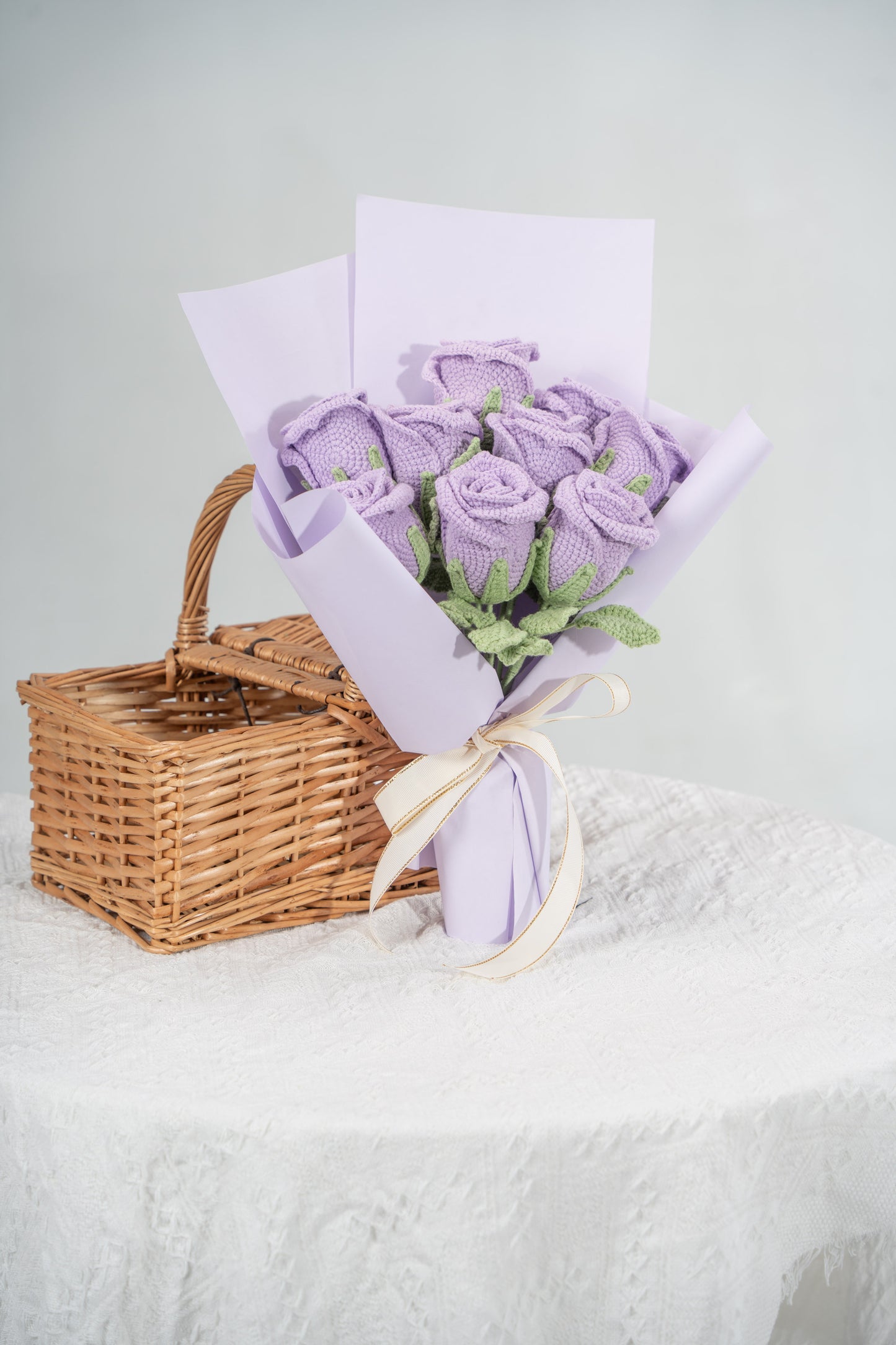 Purple Rose Bouquet