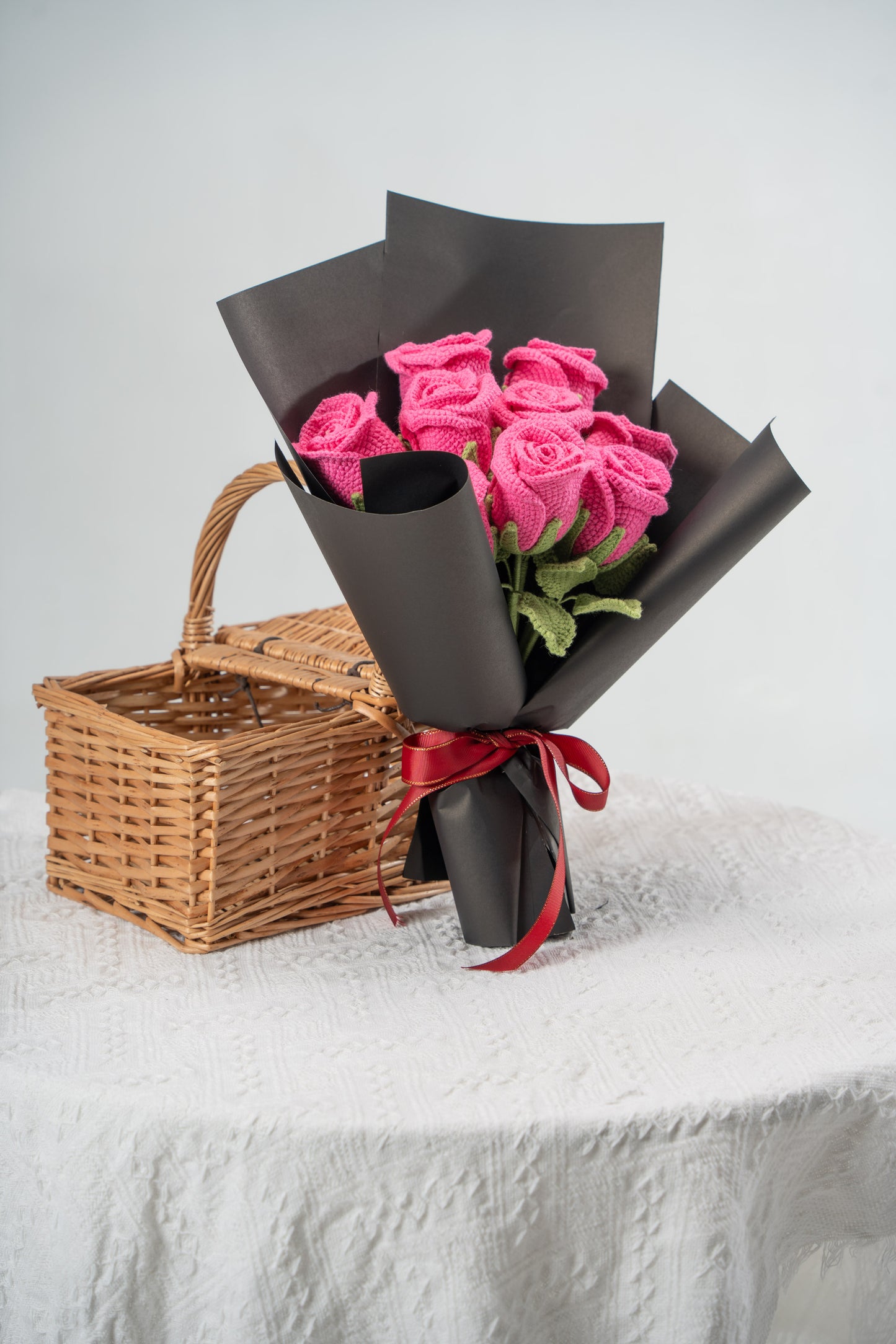 Hot Pink Rose Bouquet