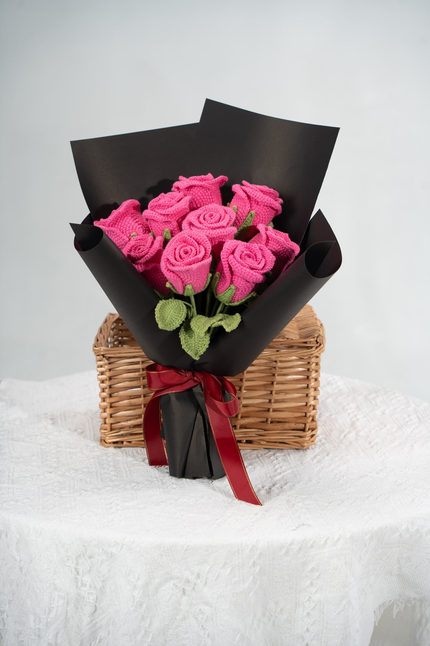 Hot Pink Rose Bouquet