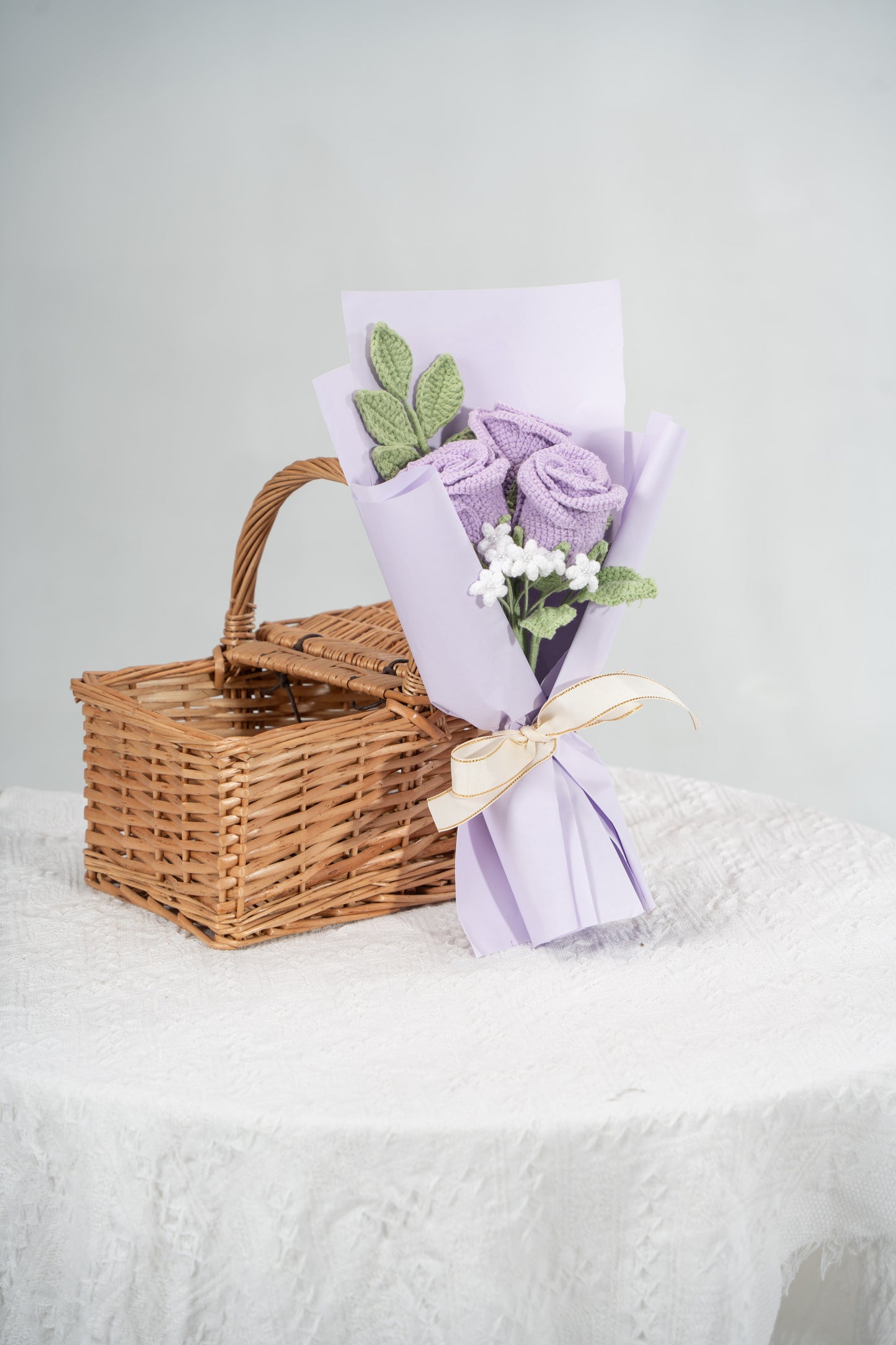 Small Purple Rose Bouquet