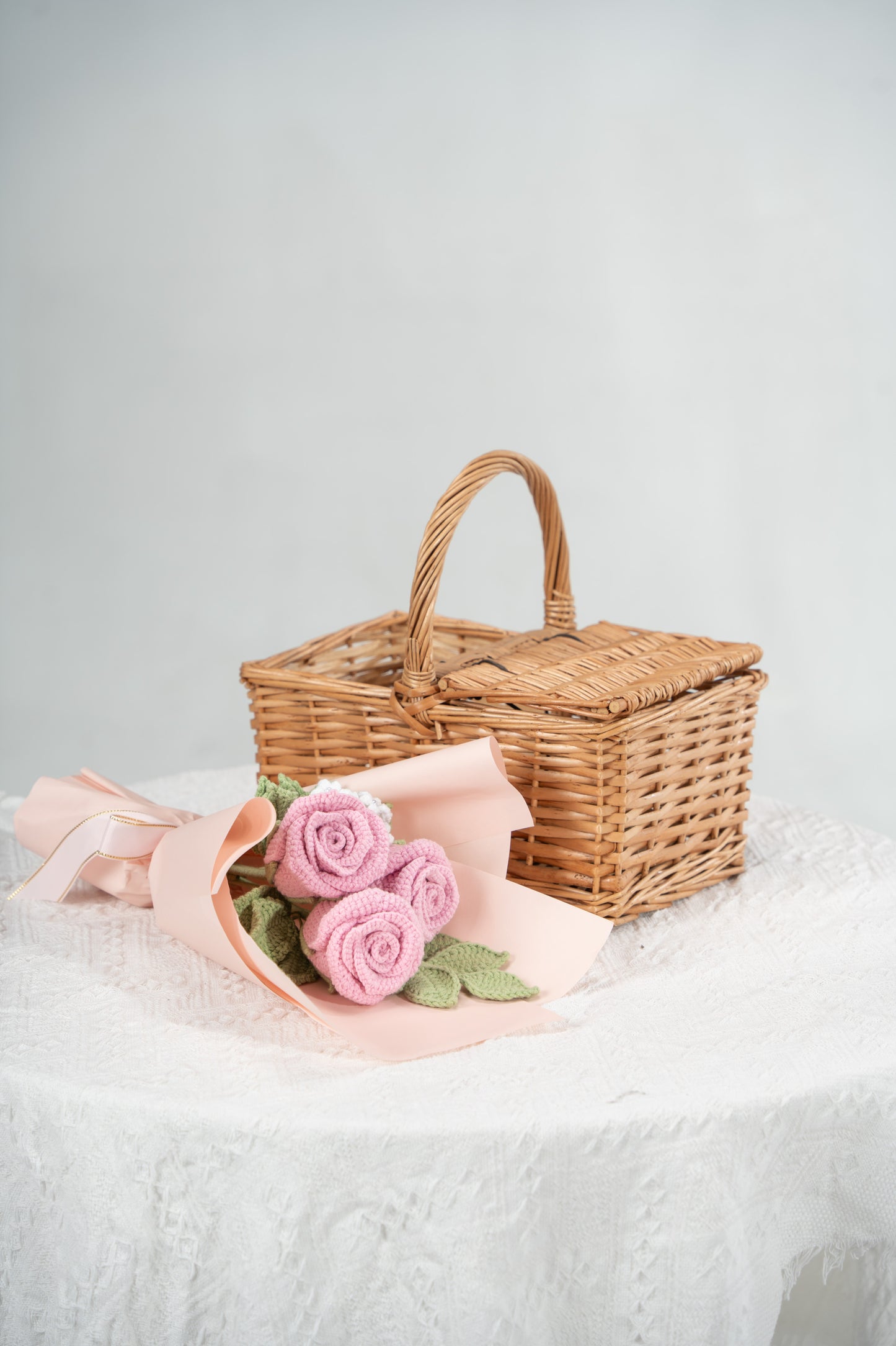Small Dark Pink Rose Bouquet