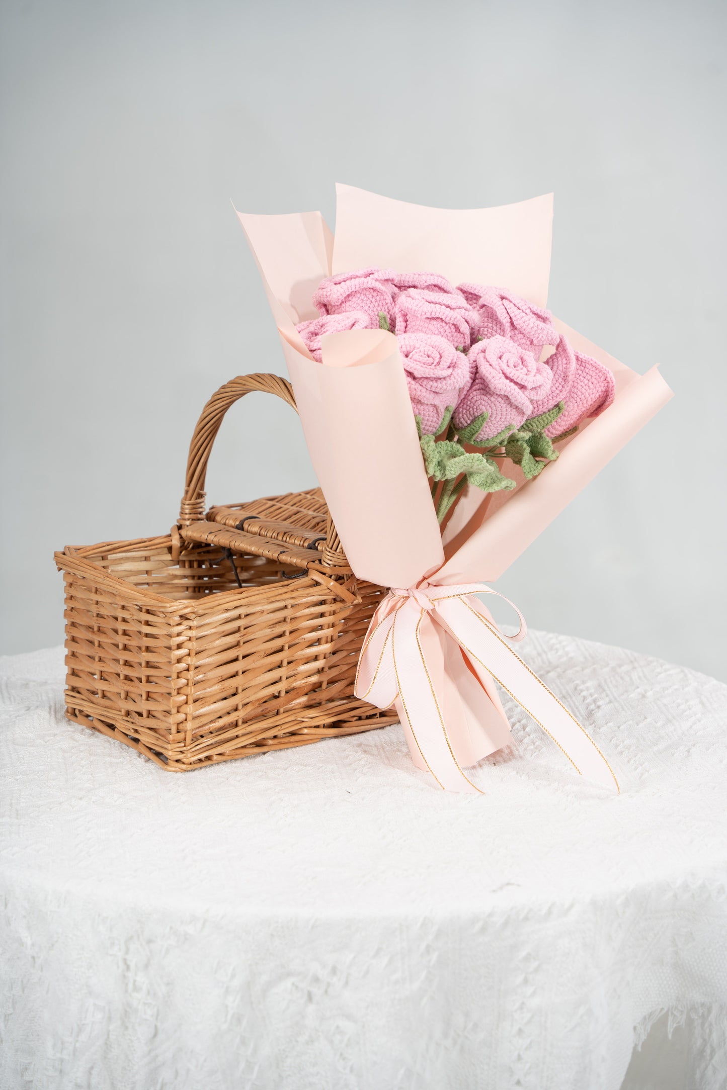 Dark Pink Rose Bouquet