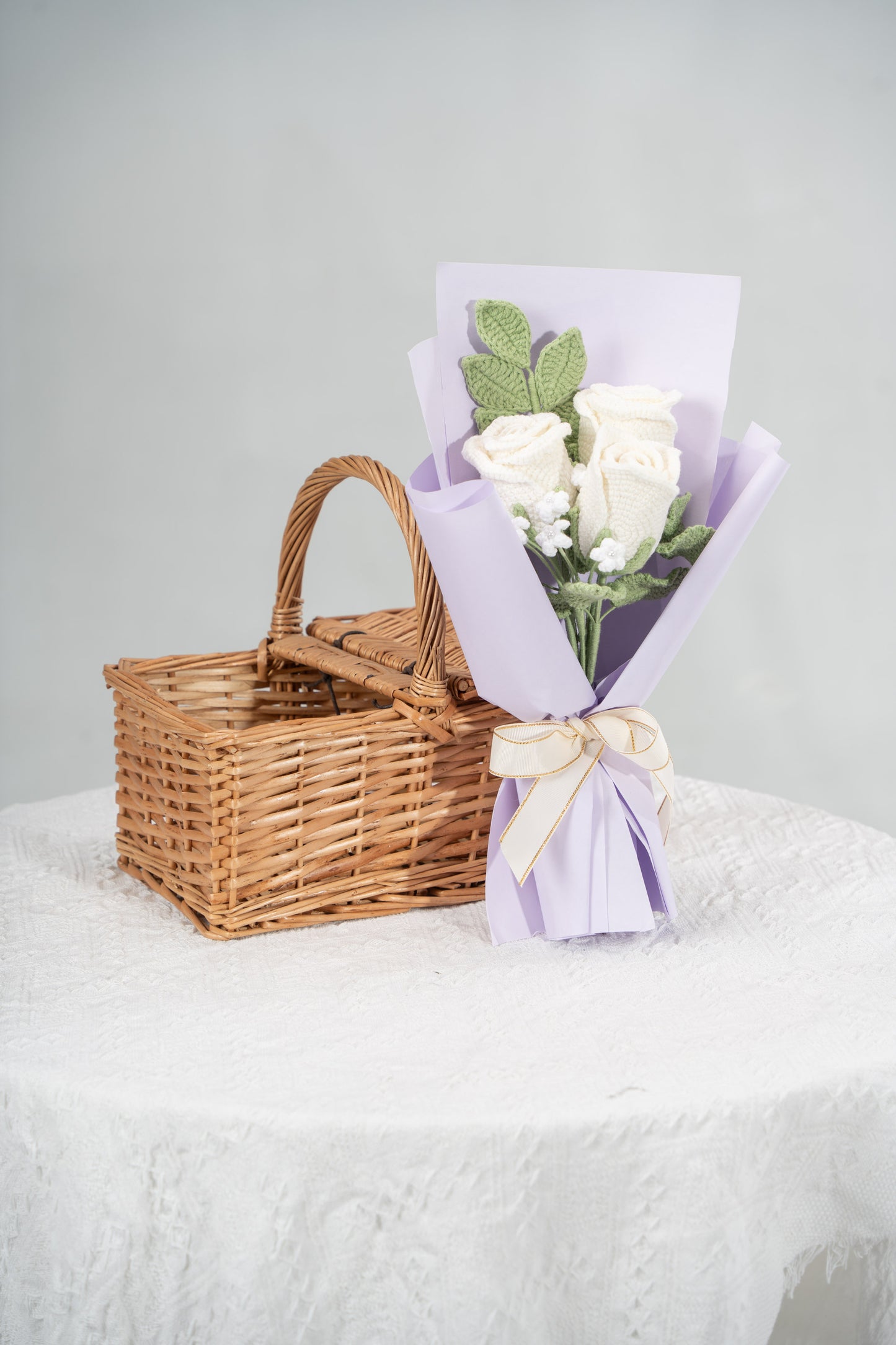 Small White Rose Bouquet
