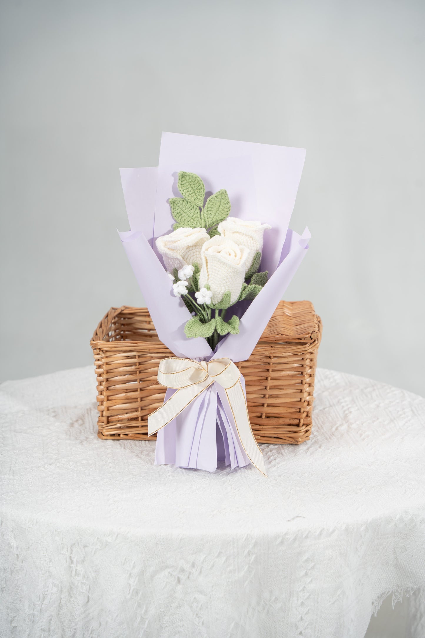 Small White Rose Bouquet