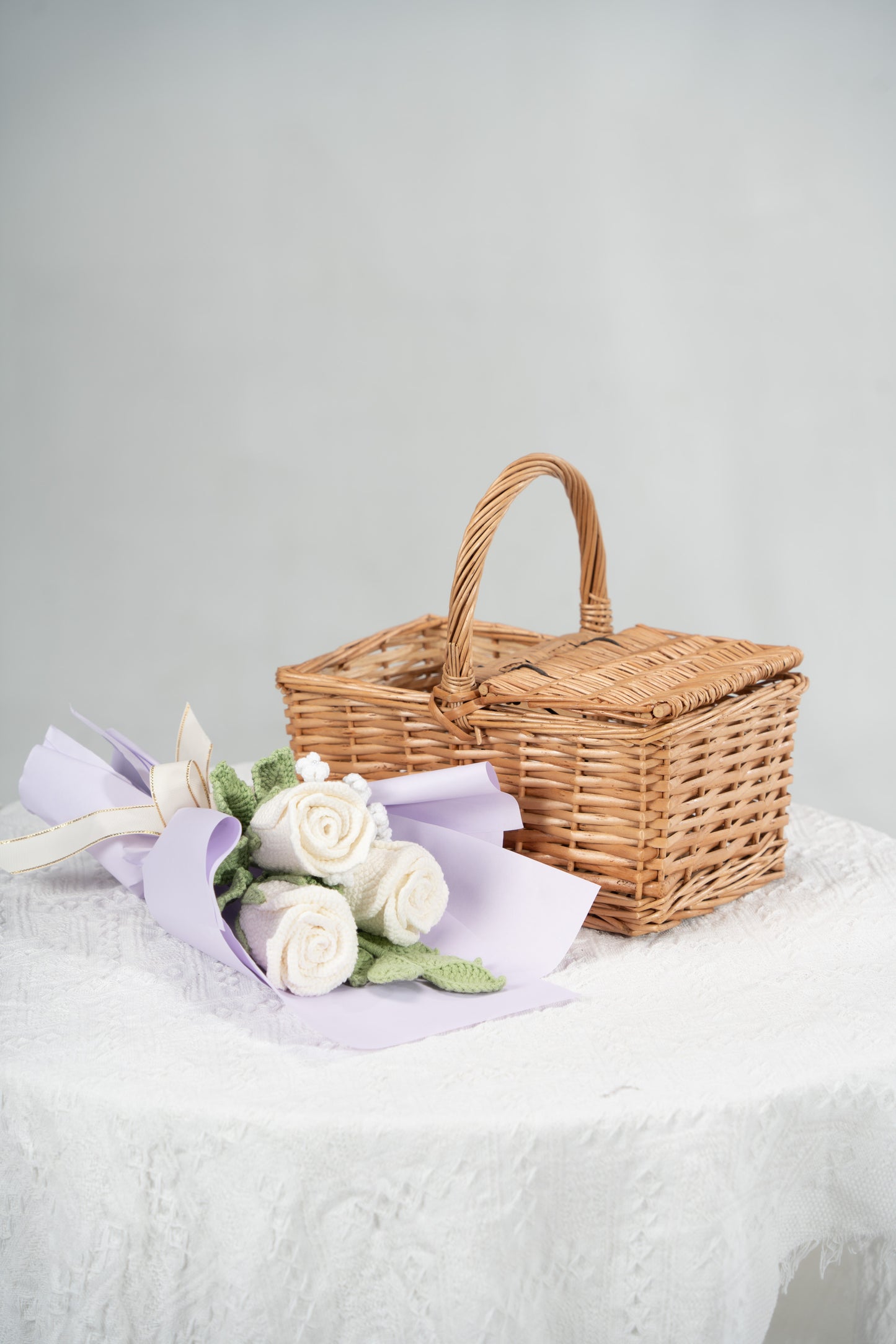 Small White Rose Bouquet