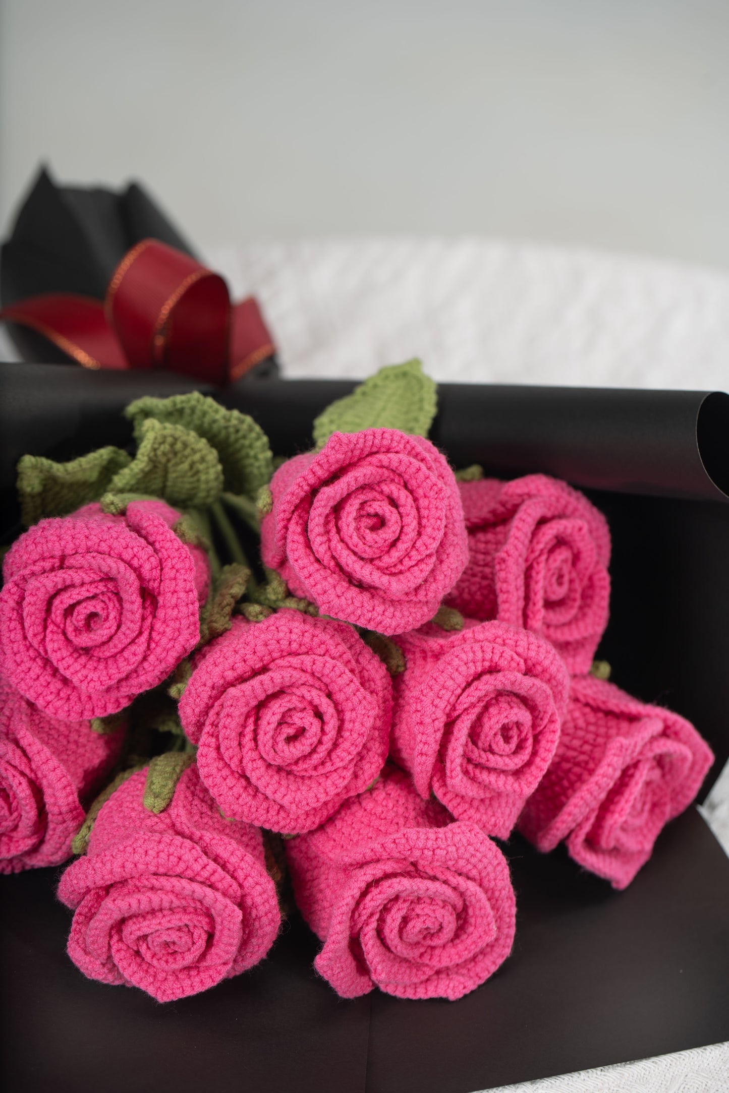 Hot Pink Rose Bouquet