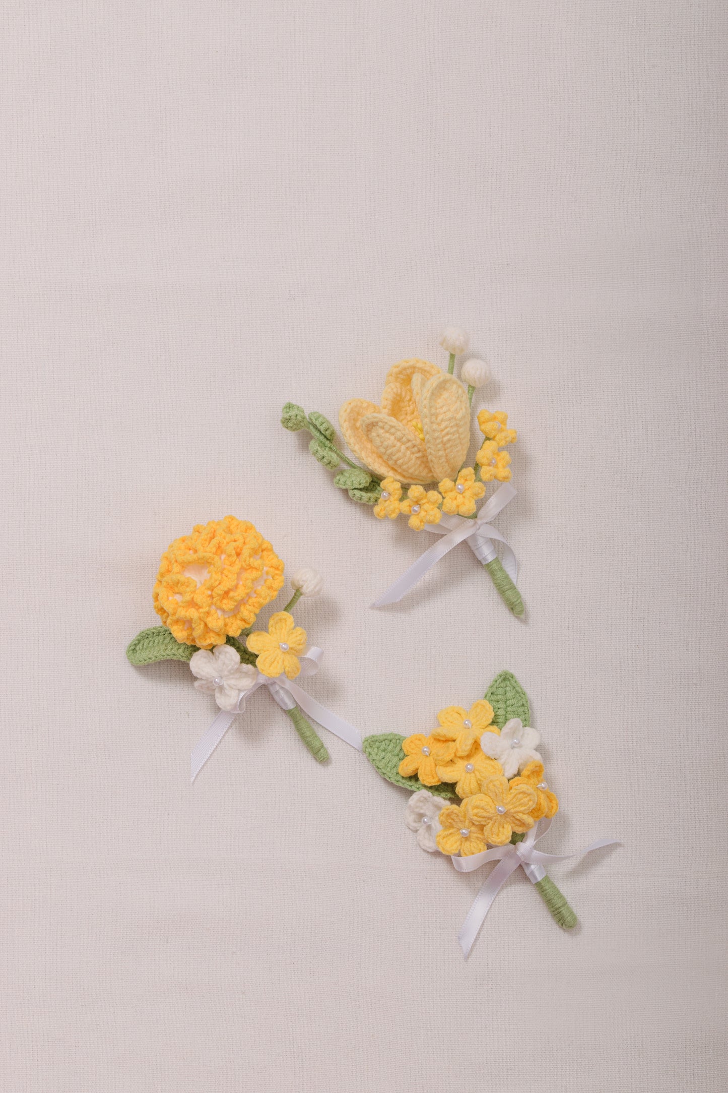 Yellow Wedding Bouquet Set