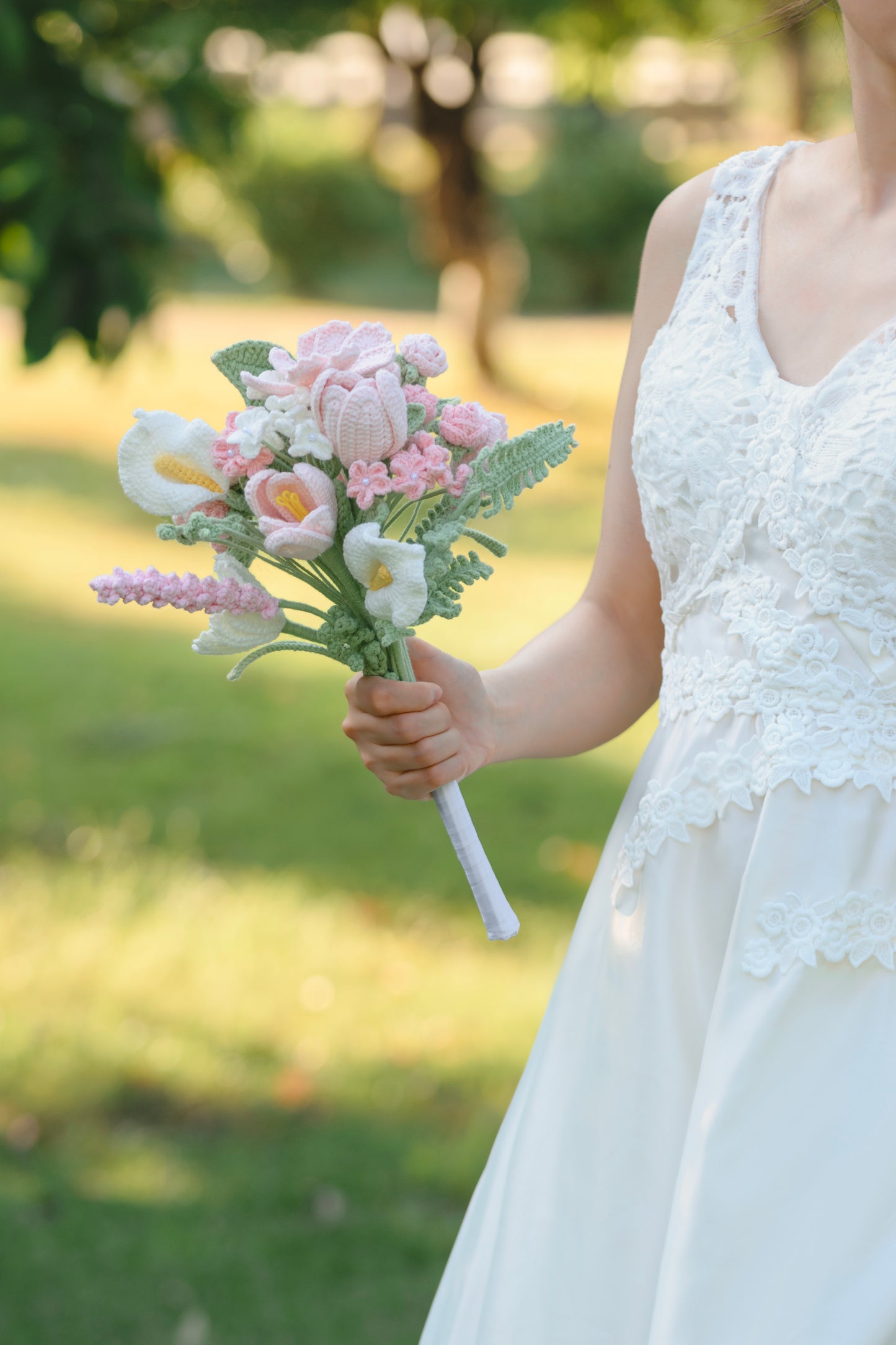 Pink Wedding Bouquet Set