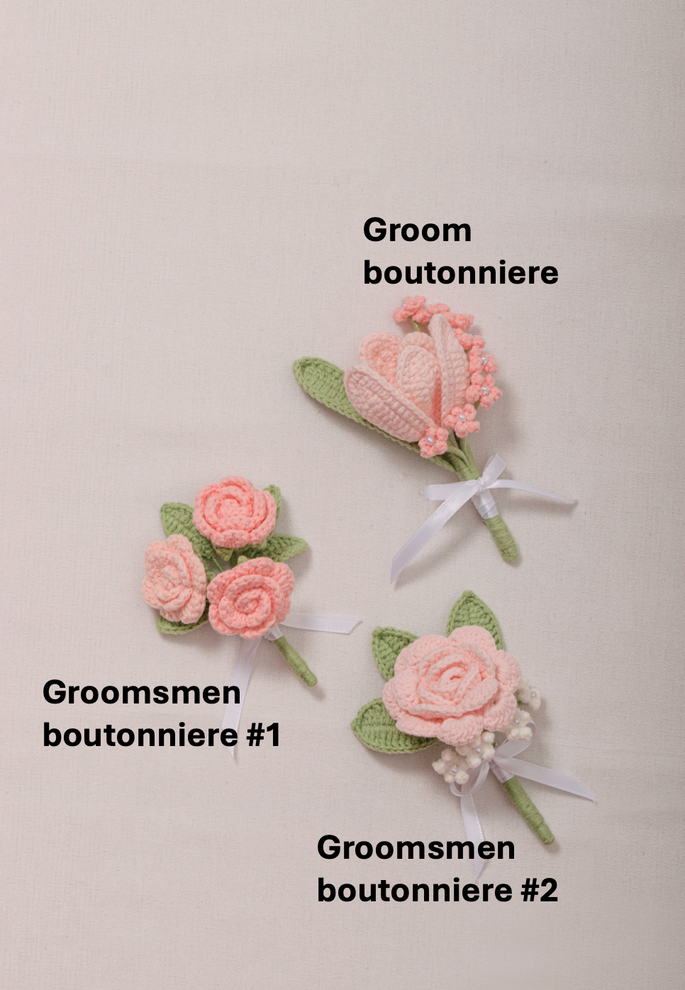 Pink Wedding Bouquet Set