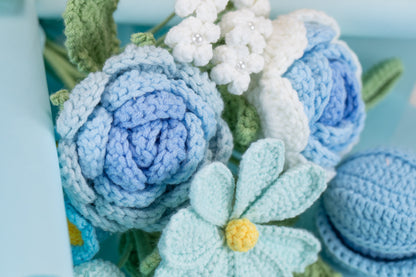 Blue Rose with Cosmos Bouquet