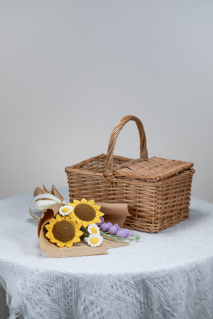 Small Sunflower with Lily of the Valley Bouquet