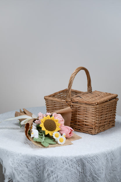 Small Pink Sunflower Bouquet